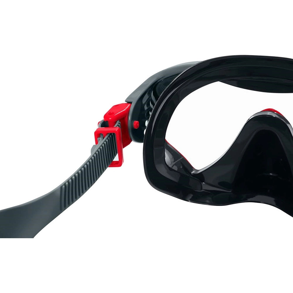 Trade Shop - Maschera Immersioni Crusader Pro Cinturino Silicone Regolabile 14+ Anni 3 Colori 22074 -