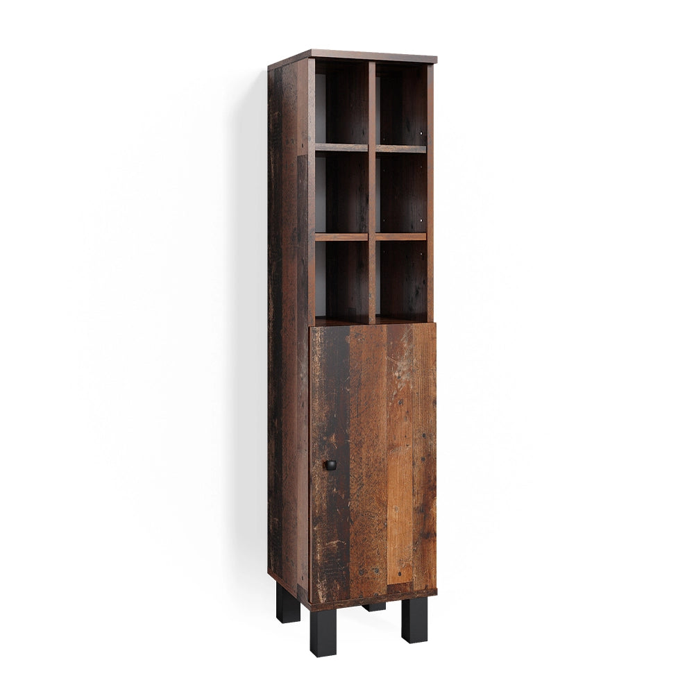 Mobiletto bagno Fynn Rovere rustico 30 x 130.6 cm porta grande Vicco