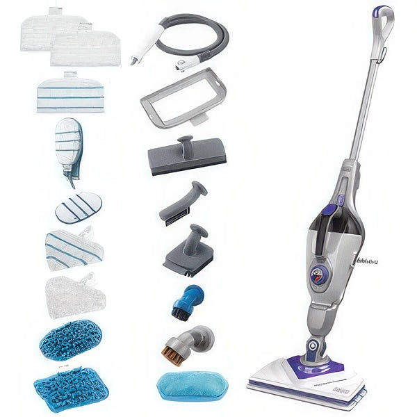Lavapavimenti a Vapore Black+Decker 1600 W 2 in 1 con Guanto e Testa Triangolare
