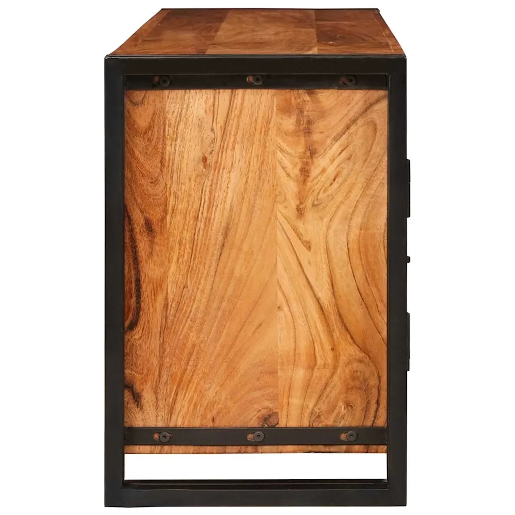 Mobile TV-Credenza per TV-Console TV Marrone 120 x 30 x 50 cm legno massello di acacia