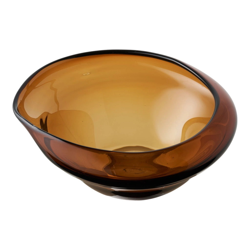 Ciotola Bowl, Marrone, Vetro, 26x29x11 cm