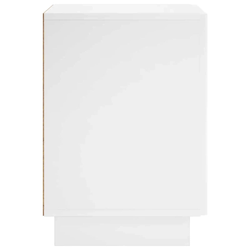 Armadio da Notte Bianco Lucido 33,5 x 34,5 x 50 cm 8011413