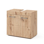 Mobile sottolavabo per bagno Luna Quercia Wotan 60 x 56 cm Vicco