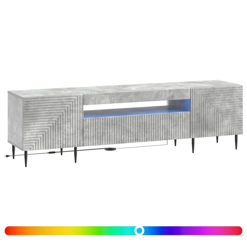 Mobile TV LED Grigio Cemento Legno ingegnerizzato 896908