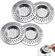 Set di Scarico in Acciaio Inox da 4 a 7 cm Fori - Scarico Universale per Bagno e Cucina
