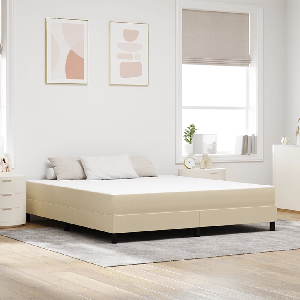 Materasso a molle Pocket  Verde chiaro e Grigio Medio 180x200x20 cm in Tessuto