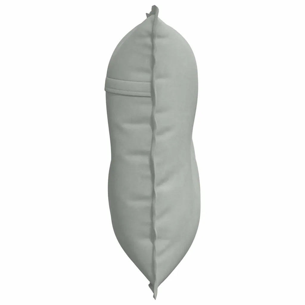 Cuscino per Schiena Grigio chiaro 80 x 50 cm Tessuto in Cords 42014718