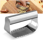 Knoflookpers in Acciaio Inossidabile - Manico Ergonomico - Utensili da Cucina per Aprire Fusti di Aglio
