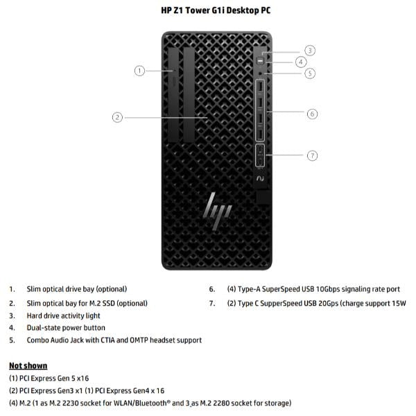 Z1 twr g1i u5 16/1tb w11p uhd s - D49GZES#ABZ