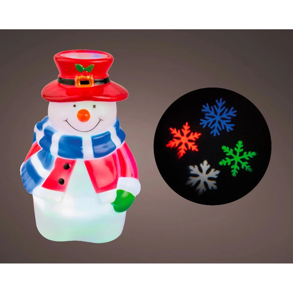 Proiettore LED pupazzo di neve Kaemingk
