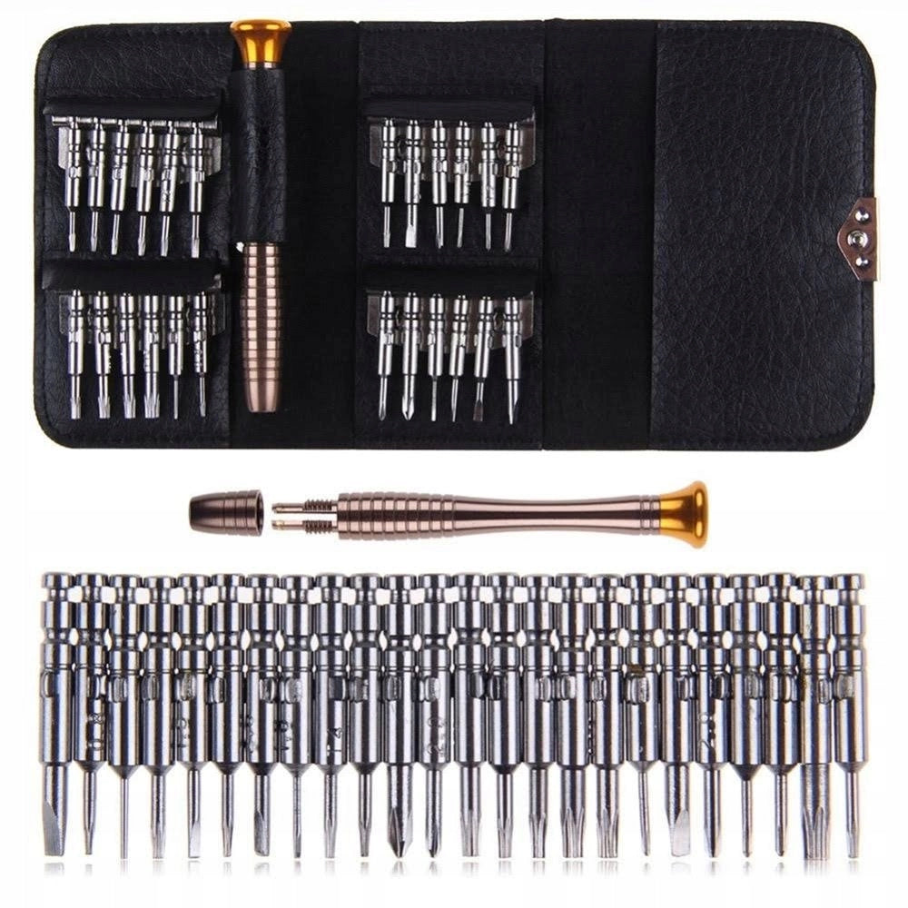 Set di Riparazione LCD Rosfix – Mini Morsa da Banco, Cacciaviti 25w1, Colla B7000, Ventosa 55mm