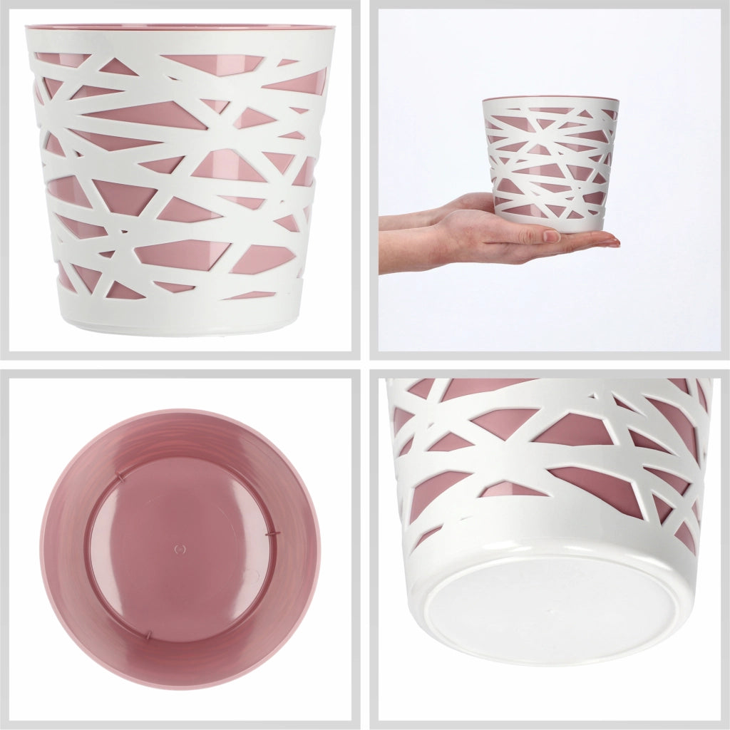 KADAX - Inserto in plastica per vaso di fiori e piante, 13 cm, rosa