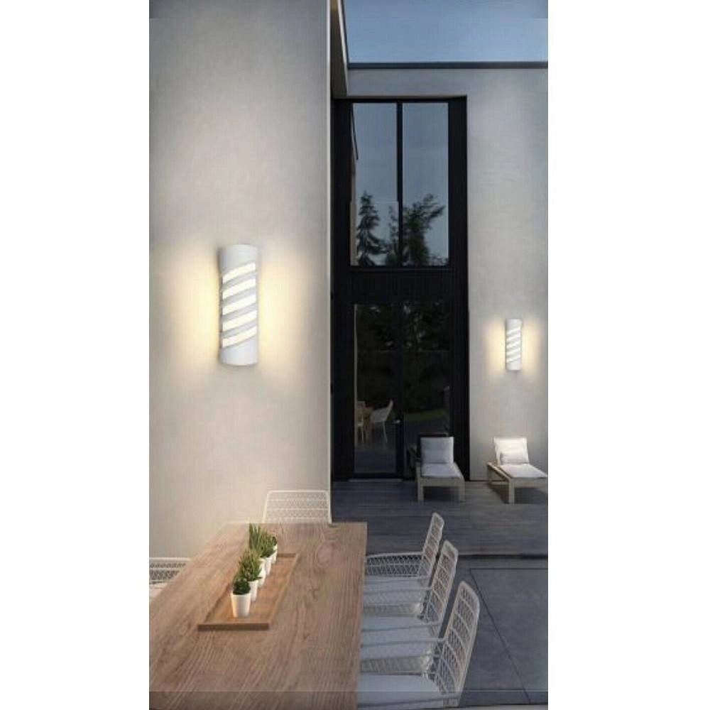 Trade Shop - Applique Led A Parete Bianco 12 W Per Esterno Luce 3000k 6500k 4000k Ip65 Es56 -