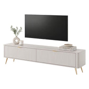 Kala, Mobile Porta tv un Ripiano, 200x38x51h cm Beige