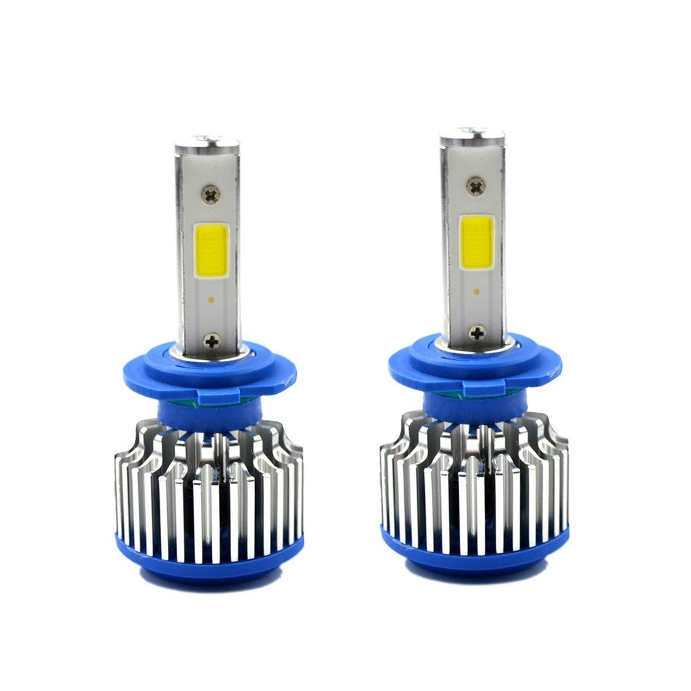 Trade Shop - Kit H7 Lampade A Led Cree Full Led 2600 Lumen 6000k 24w Ip68 Led Cree Cob 360° -