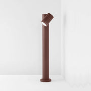 Paletto Esterno Contemporaneo Pull Alluminio Corten 1 Gu10 Ip65