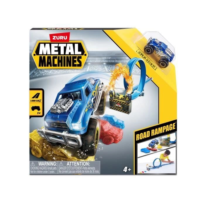 Giocattoli da costruzione - ZURU - Set da gioco Road Rampage - 200 pezzi - Snack da collezione - 6 modelli