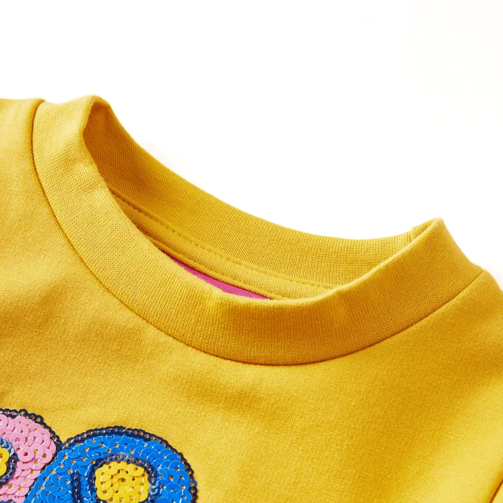 Felpa per Bambini Ocra Scuro 104cod mxl 132273