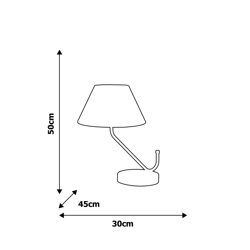 Lampada da tavolo Milagro Victoria MLP4914 oro/nero E27
