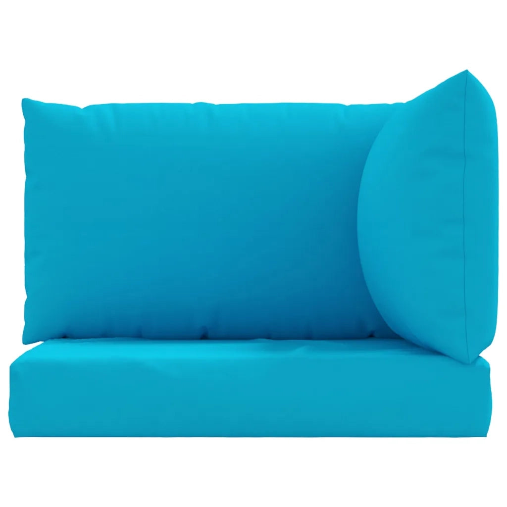 Cuscini per Pallet 3 pz Azzurro in Tessuto Oxford 315068