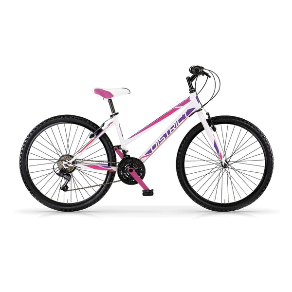 Bicicletta Donna MTB MBM District 27,5" con Cambio 18 Velocità-Bianco