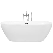 Vasca da Bagno Bianco Freestanding 180 cm in Acrilico Sanitario Moderna