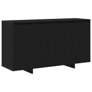 Credenza | Madia | Buffet da pranzo | Armadio da pranzo Rovere Nero 135 x 41 x 75 cm Legno multistrato