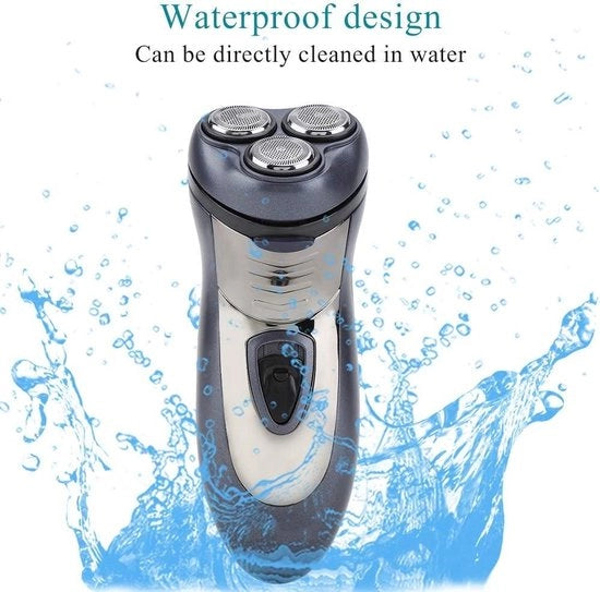 Scheerapparaat elettrico impermeabile per uomini caricabile via USB - scheerapparaat galleggiante a rotazione - kit di cura con trimmer di barba a pop-up