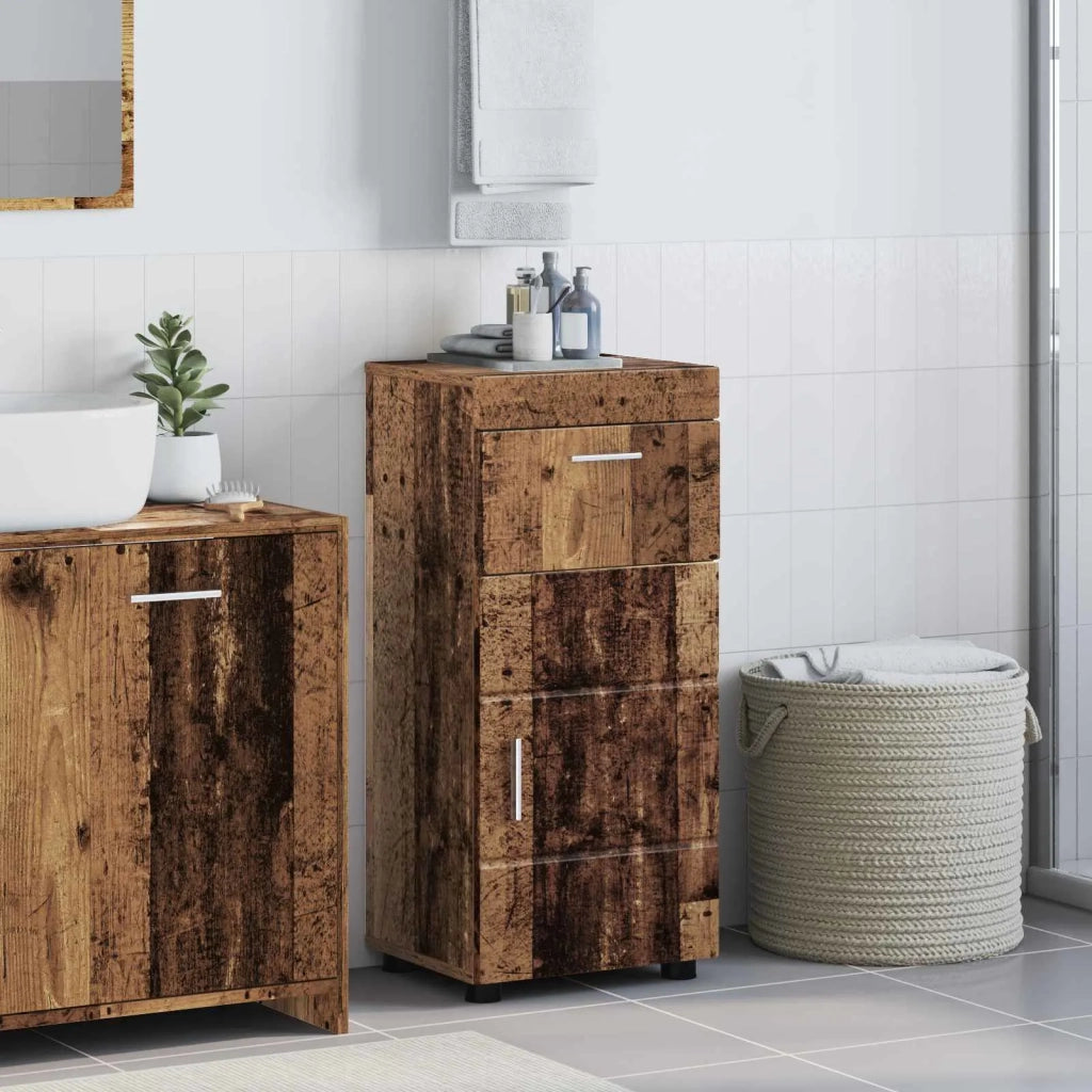 Set di Armadi da Bagno | Armadio da bagno TULUM Legno vecchio 37 x 31,5 x 82 cm