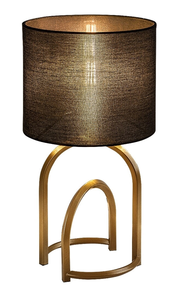 Lampada da tavolo Gisaya oro nero E14 Rabalux