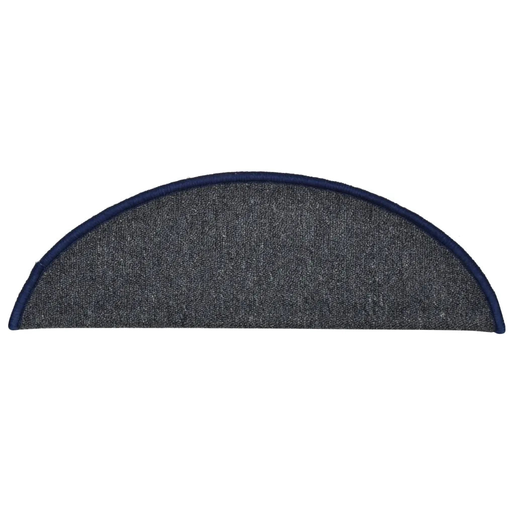 Tappetini per Scale 15 pz Grigio Scuro e Blu 56x17x3 cm cod mxl 65077