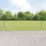 Recinzione Euro con 13 pali flangiati 0.6x25 m in acciaio galvanizzato