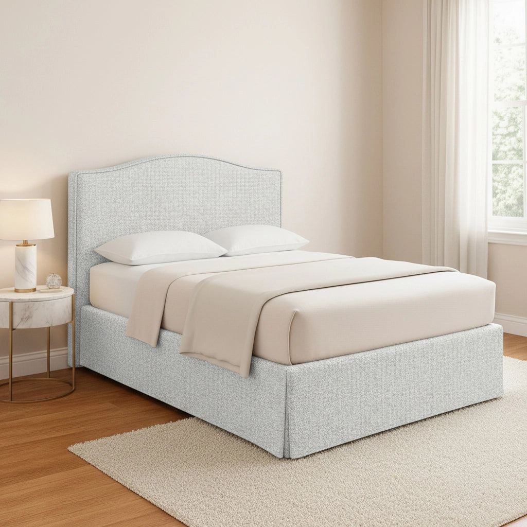 Blyth, Letto Piazza e Mezza Sfoderabile Made in Italy, Grigio Chiaro