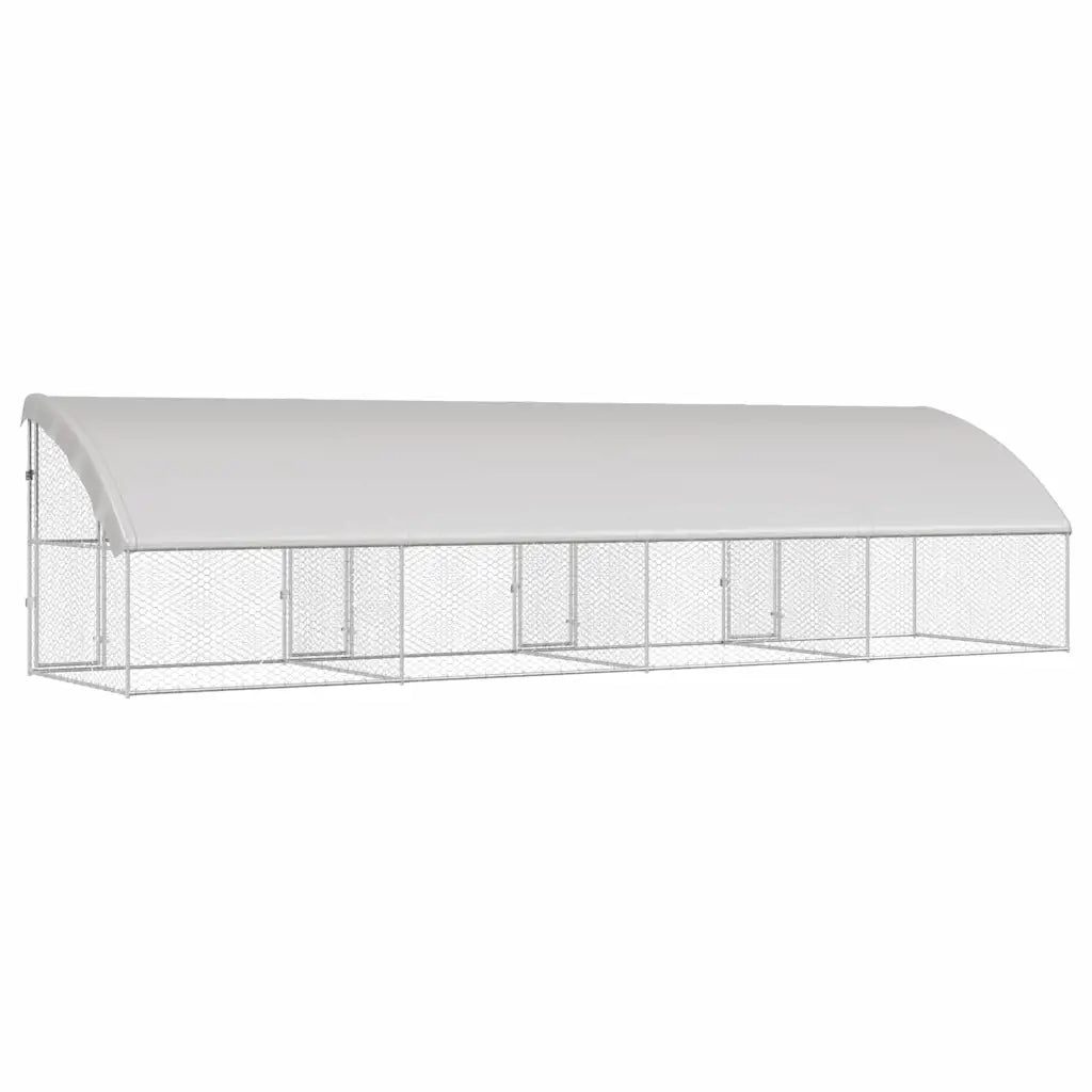 Cuccia per cani 4 pcs Argento 8 x 2 x 2 m Acciaio zincato 3368327
