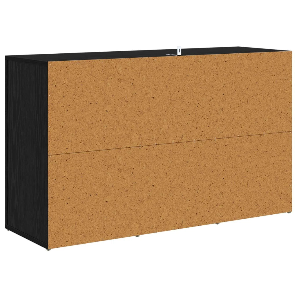 Credenza Rovere Nero 100 x 33 x 59.5 cm Legno multistrato 881140