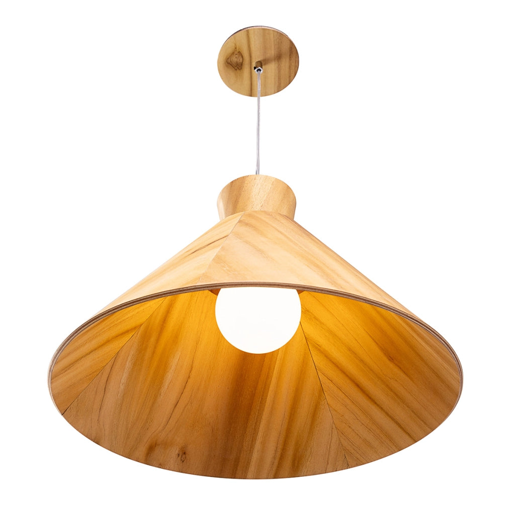 Lampada a sospensione Conical teak Ø40 E27 Quintiesse