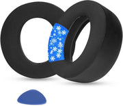 Sostituzione Orecchini per Giocatori compatibili con PlayStation Pulse Elite, cuffie Orecchiate wireless con tessuto Ice Silk, alta densità, memory foam, spessore extra.
