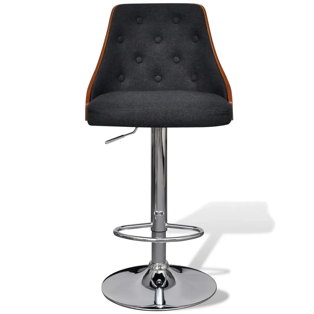 Sgabelli da Bar 2 pz in Legno Piegato e Tessuto cod mxl 74172