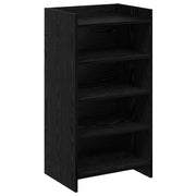 Mobile per scarpe con archiviazione Rovere Nero 48 x 36 x 92 cm 8011340