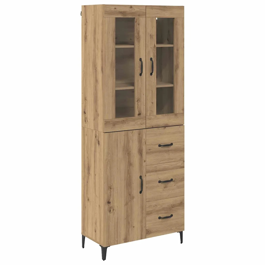 Credenza con cassetto Rovere artigianale 69,5 x 34 x 180 cm 3416004