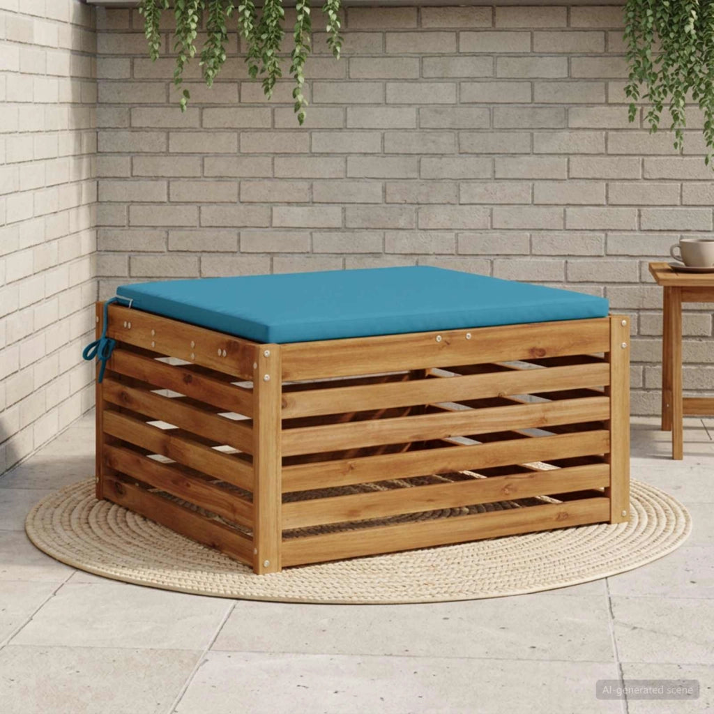 Cuscino per Sedia in Unico Pezzo SOEST 100% Poliestere Azzurro 944975