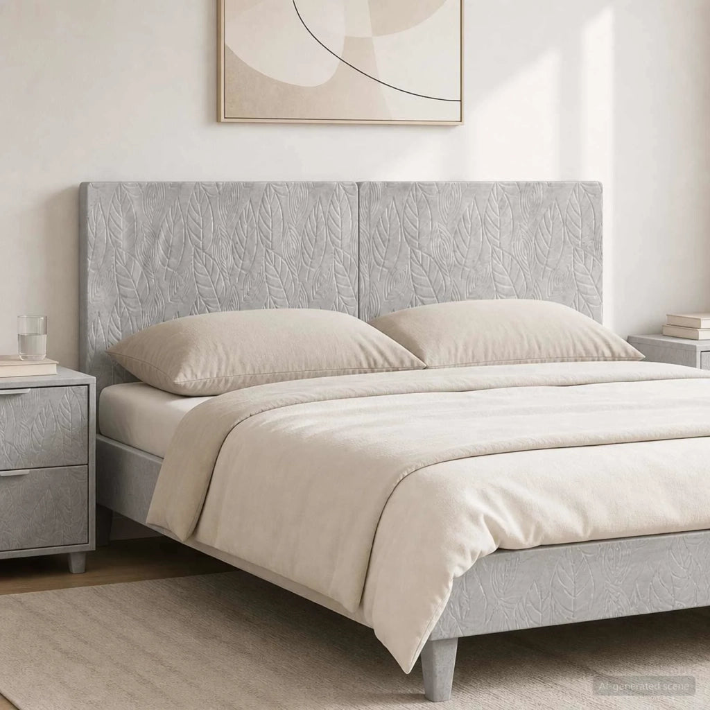 Testiera da Muro DELFT Grigio Cemento Legno ingegnerizzato 897168