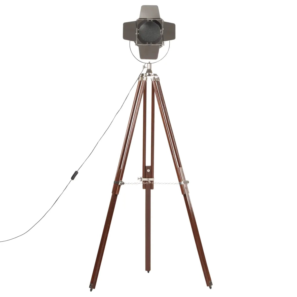 Lampada da Terra a Treppiede Legno Massello di Mango 180 cm CFW7614920