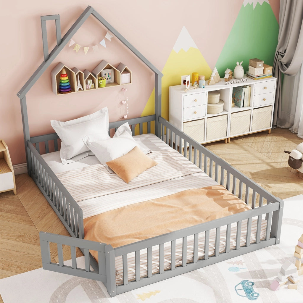 letto imbottito pino grigio 140 x 200 cm