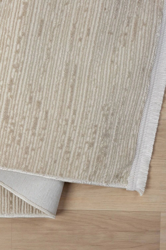 Wheelersburg, Tappeto Materiale Struttura in Tessuto, 200x120 cm Beige