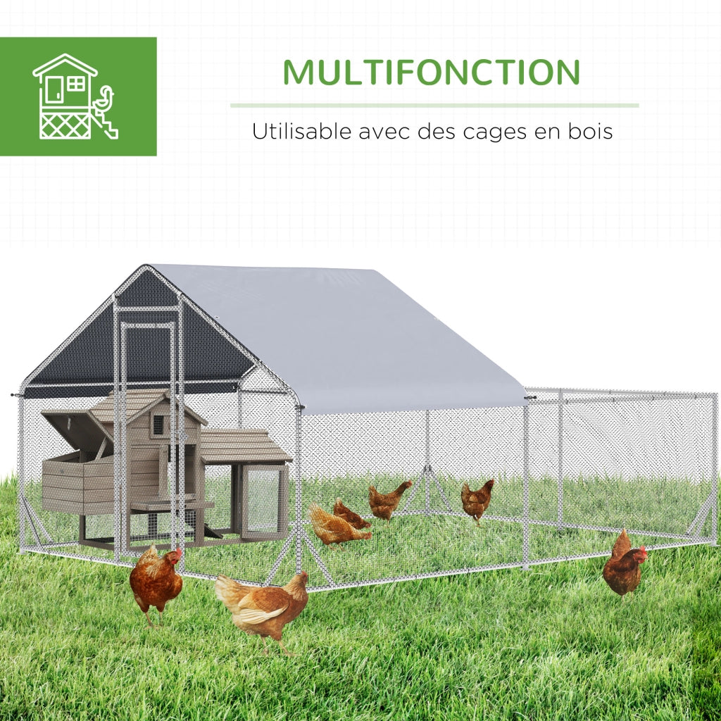 Recinto per esterno 12 m2 ¨C zephmum ¨C acciaio galvanizzato 4x3x2 m
