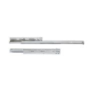 Set di guide per cassetti a scomparsa Silver, estrazione totale, chiusura soft, profondità 500 mm, Acciaio, Zincato b..