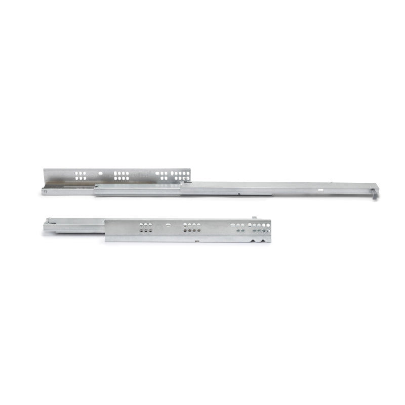 Set di guide per cassetti a scomparsa Silver, estrazione totale, chiusura soft, profondità 500 mm, Acciaio, Zincato b..