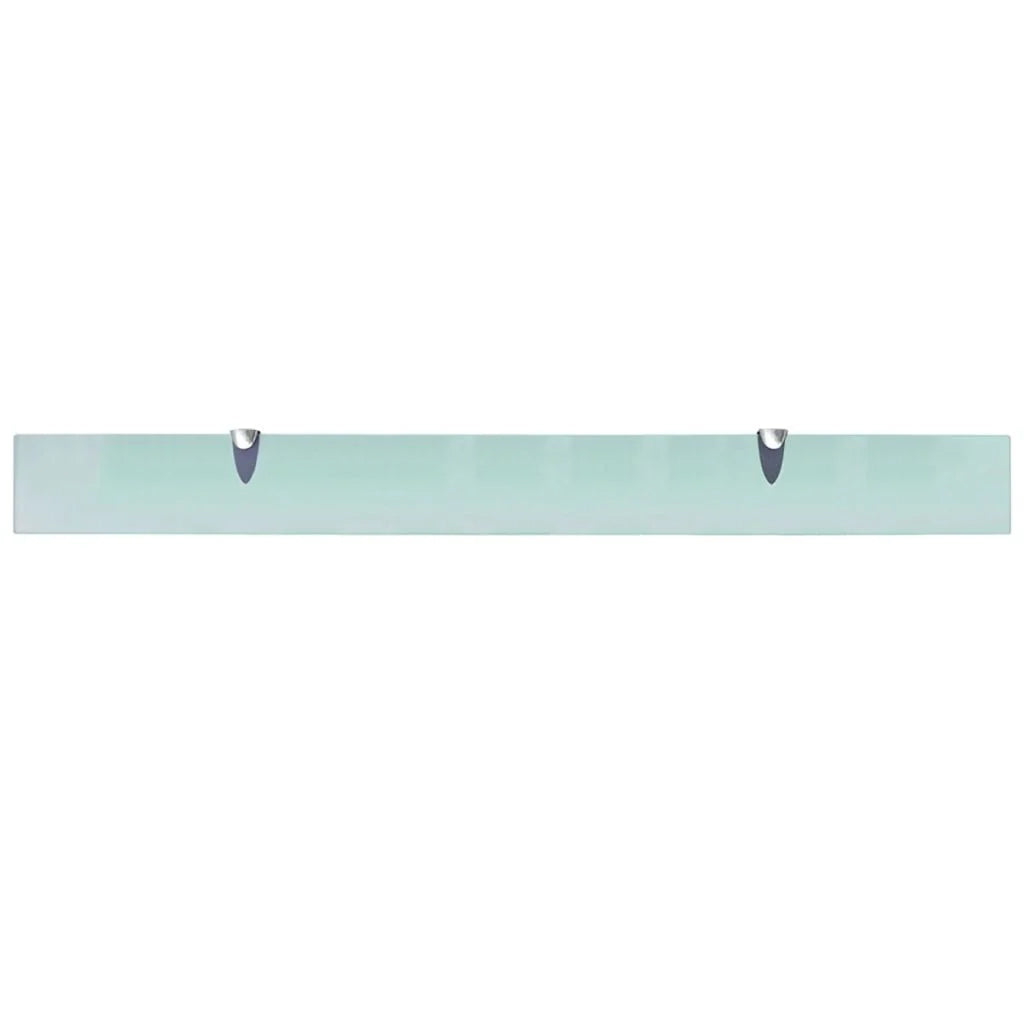 Elegante mensola da parete in vetro trasparente 100 x 10 cm 8 mm trasparente 2702126/2