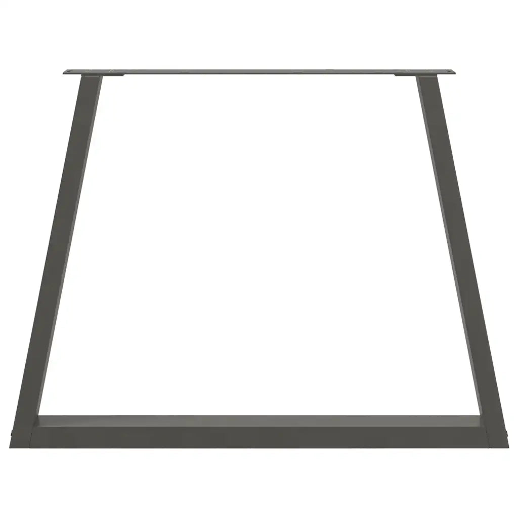 Gambe per tavolo da pranzo a forma di V 3 pz Antracite 90x(72-73,3) cm Acciaio